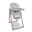 MBHC8 Premium Highchair - Rose Gold Grey Tropical - Grade A