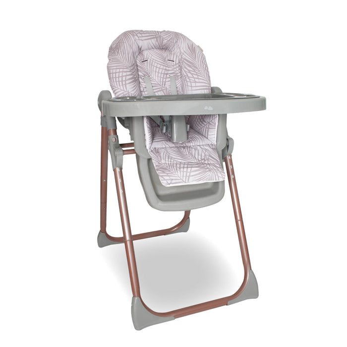 MBHC8 Premium Highchair - Rose Gold Grey Tropical - Grade A