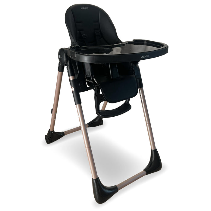 MBHC9 Luxe Highchair from Birth - Rose Gold Black