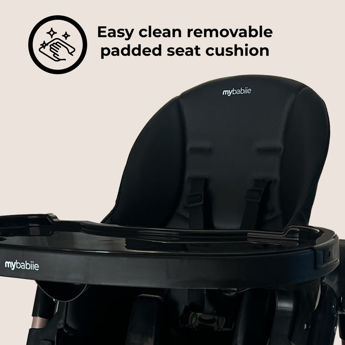 MBHC9 Luxe Highchair from Birth - Rose Gold Black