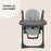 MBHC9 Luxe Highchair - Grey - Grade A