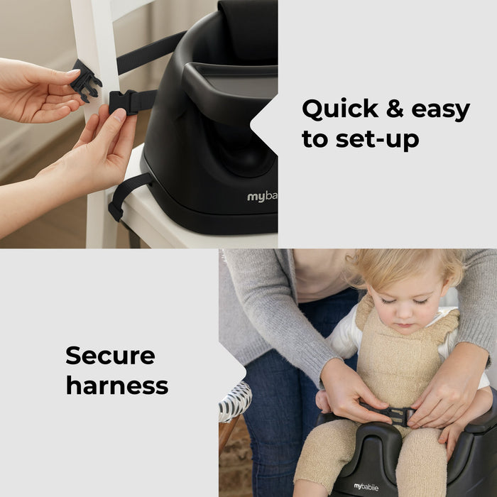 MBHCB 2-in-1 Baby Booster Seat - Black