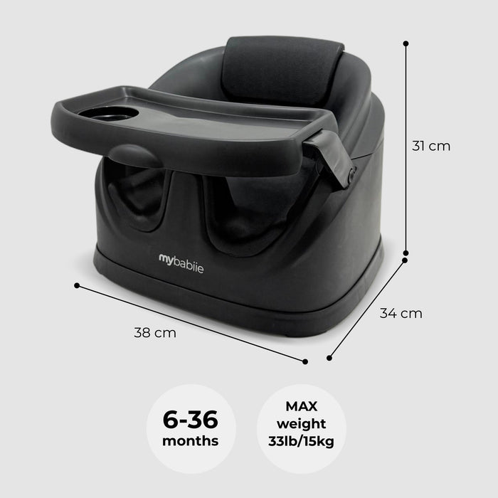 MBHCB 2-in-1 Baby Booster Seat - Black