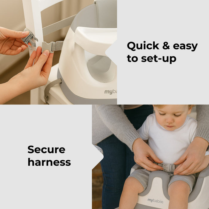 MBHCB 2-in-1 Baby Booster Seat - Grey