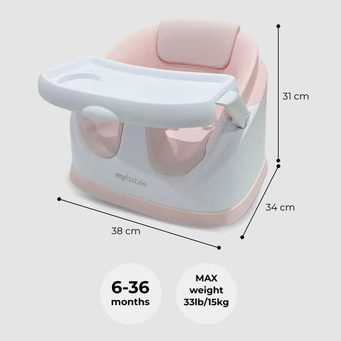 MBHCB 2-in-1 Baby Booster Seat - Pink