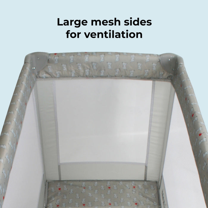 MBTC1 Travel Cot - Elephants - Grade B