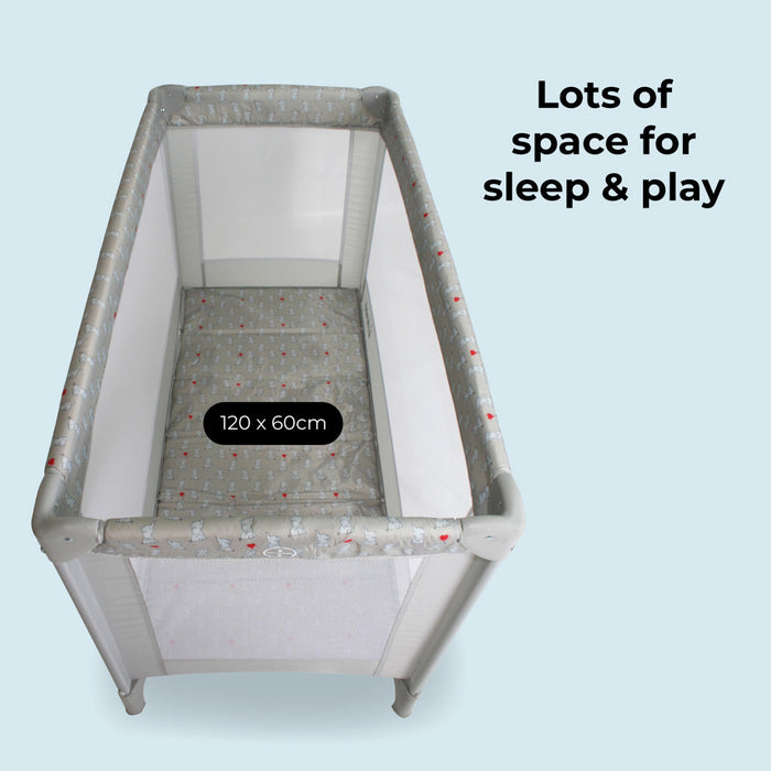 MBTC1 Travel Cot - Elephants - Grade B