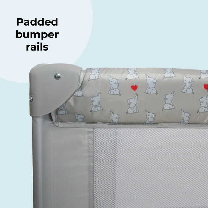 MBTC1 Travel Cot - Elephants - Grade B