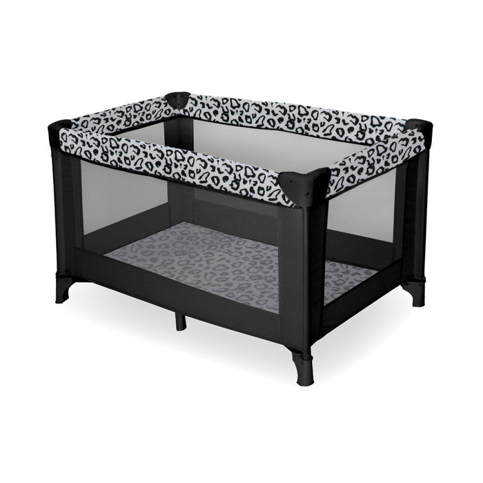 My Babiie Leopard Travel Cot - Grade B