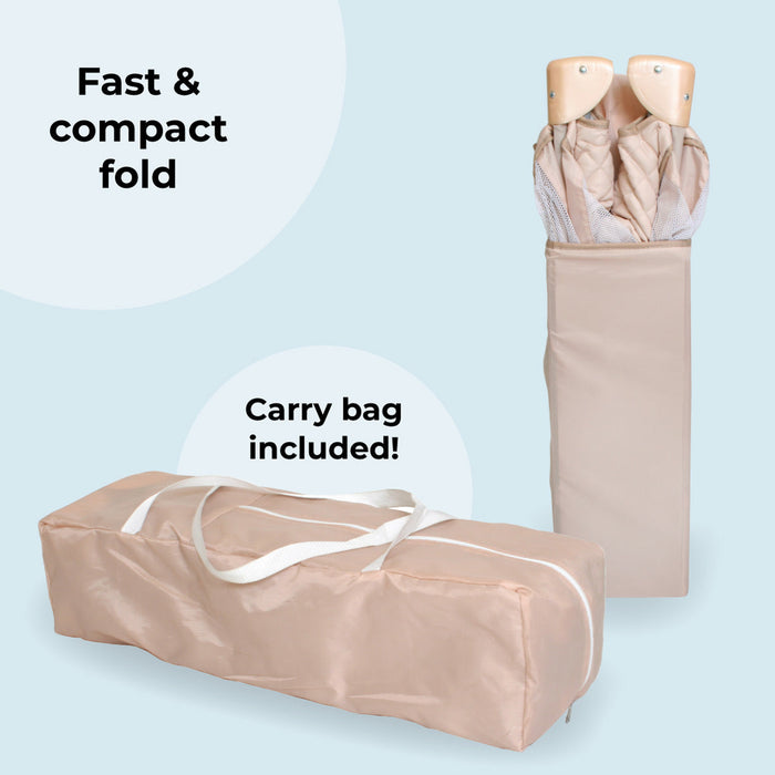 MBTC1 Travel Cot - Blush Quilted - Grade A