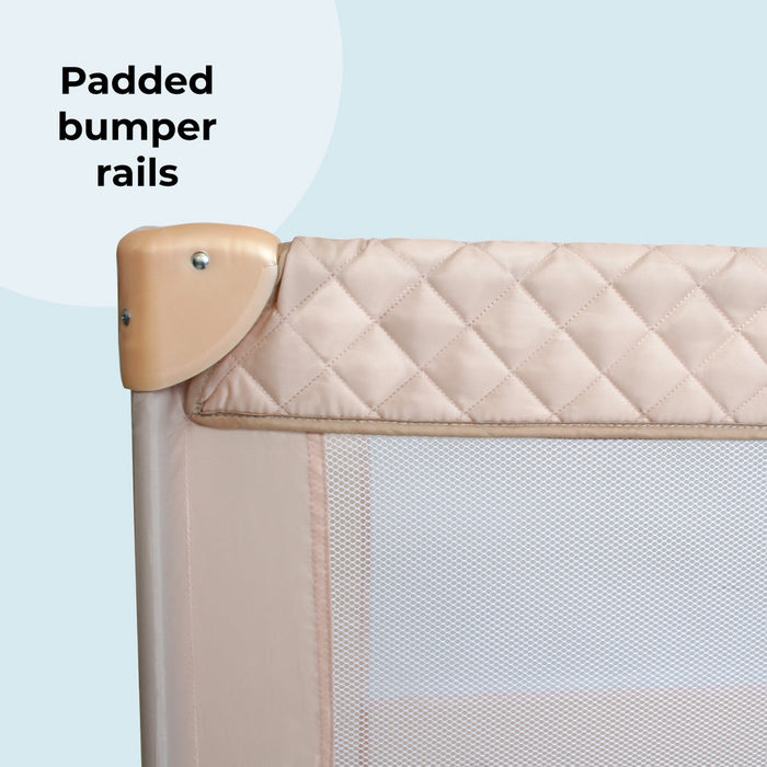 My Babiie Blush Quilted Travel Cot - Grade B