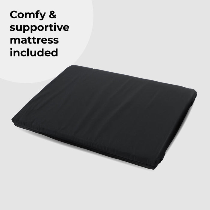 My Babiie Air-Light Luxe Travel Cot - Black - Grade A