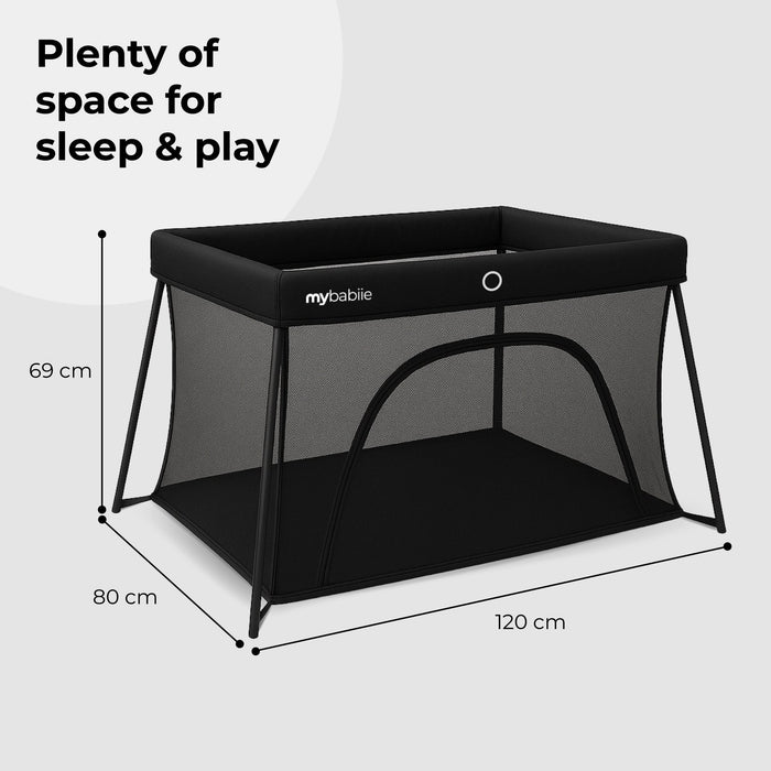 MBTC2 Air-Light 2-in-1 Travel Cot - Black