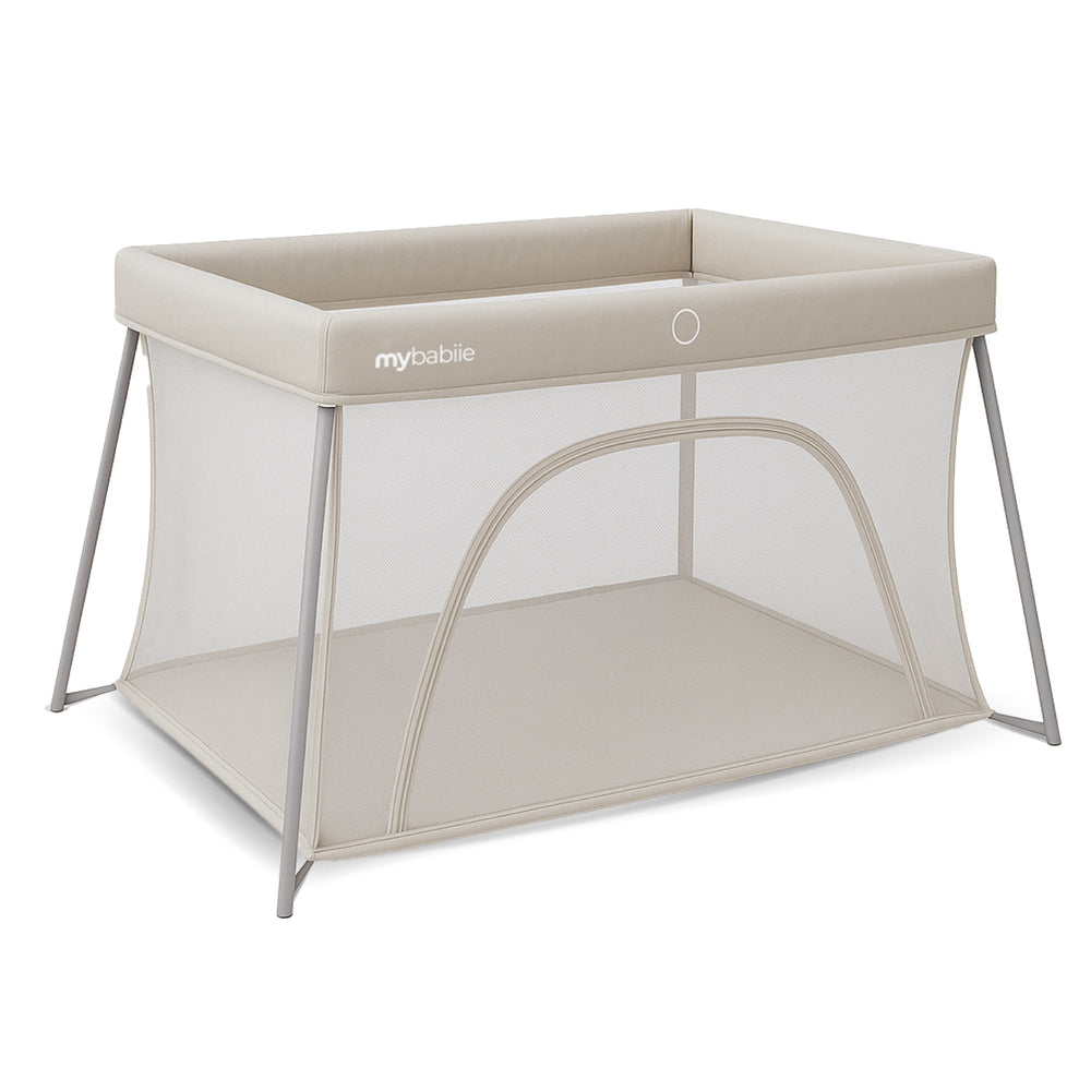 My Babiie Air-Light Luxe Travel Cot - Ivory - Grade A