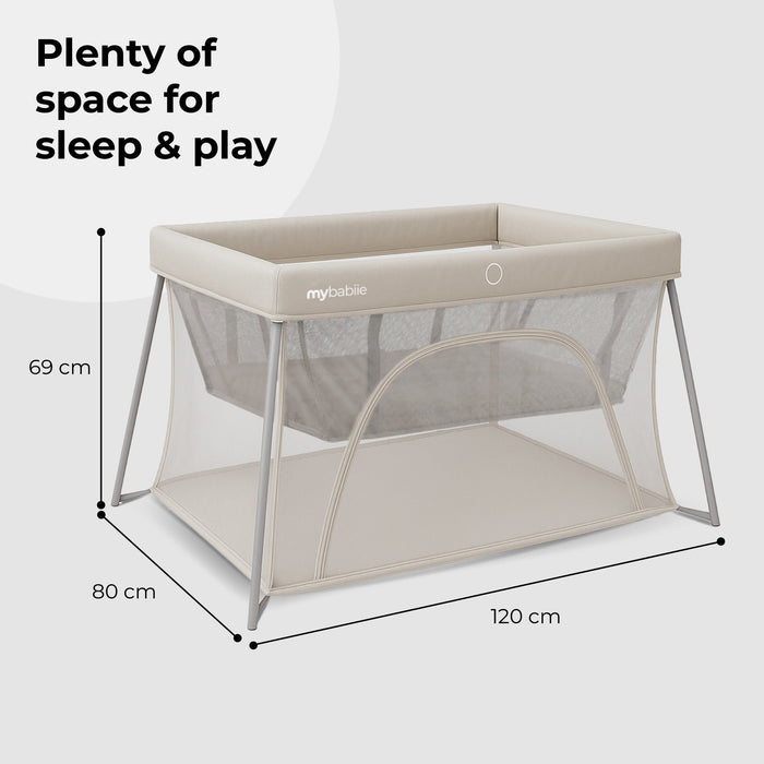 MBTC3 Air-Light 3-in-1 Travel Cot with Bassinet - Ivory