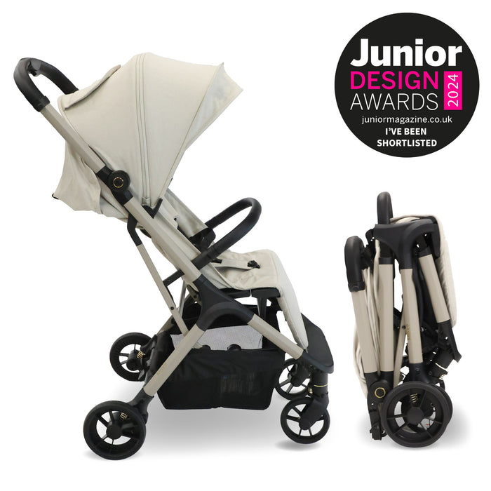 MBX7 Plus Auto-Fold Stroller - Ivory - Grade C