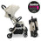 MBX7 Plus Auto-Fold Stroller - Ivory - Grade A