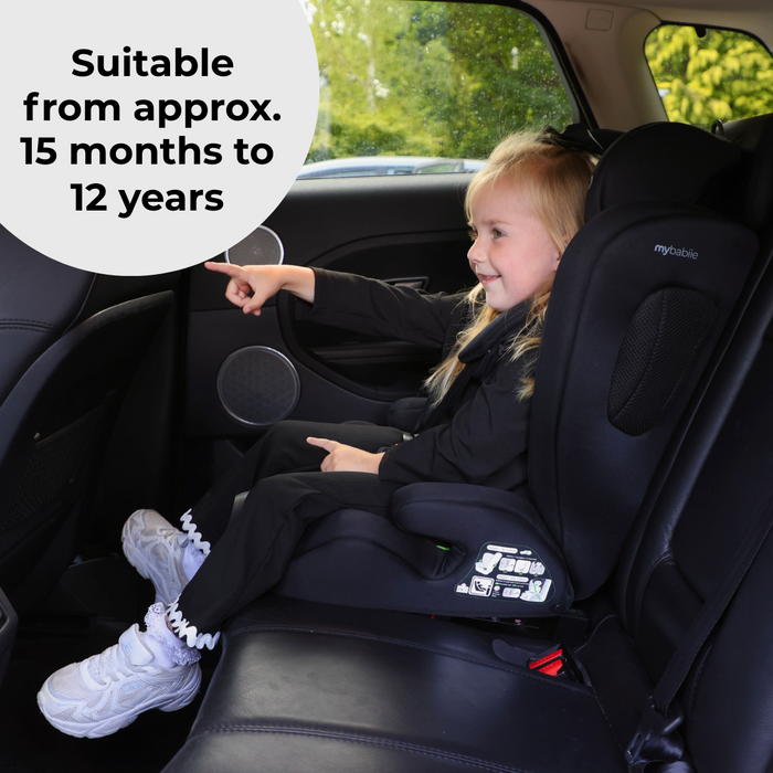 MBCS75 Toddler to Booster R129 Car Seat with ISOFIX - Black