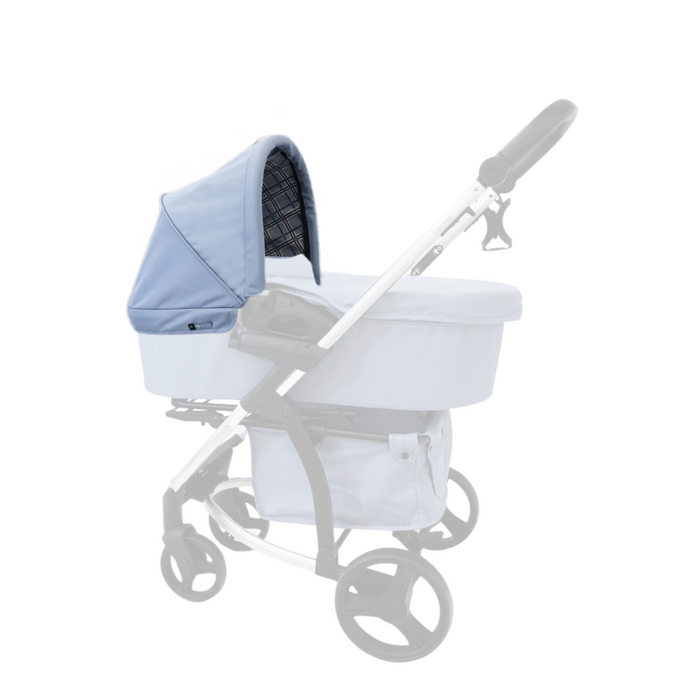 MB200 Bassinet Hood - Blue Plaid