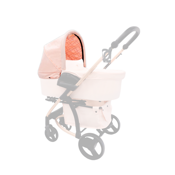 MB200 Bassinet Hood - Pink Plaid