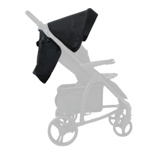 MB200 Pushchair Hood - Black Leopard