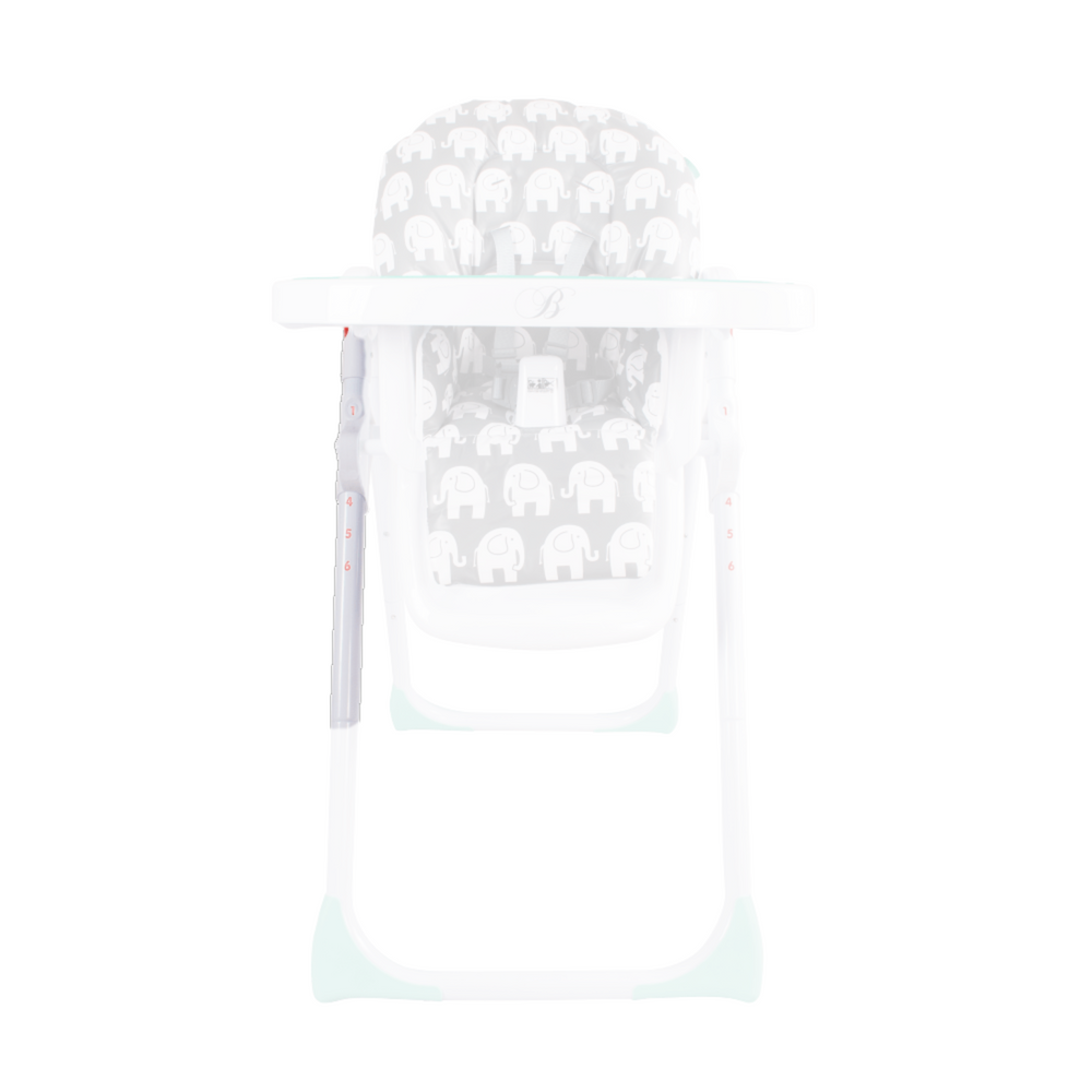 MBHC8 Right Leg - White with Red Numbers