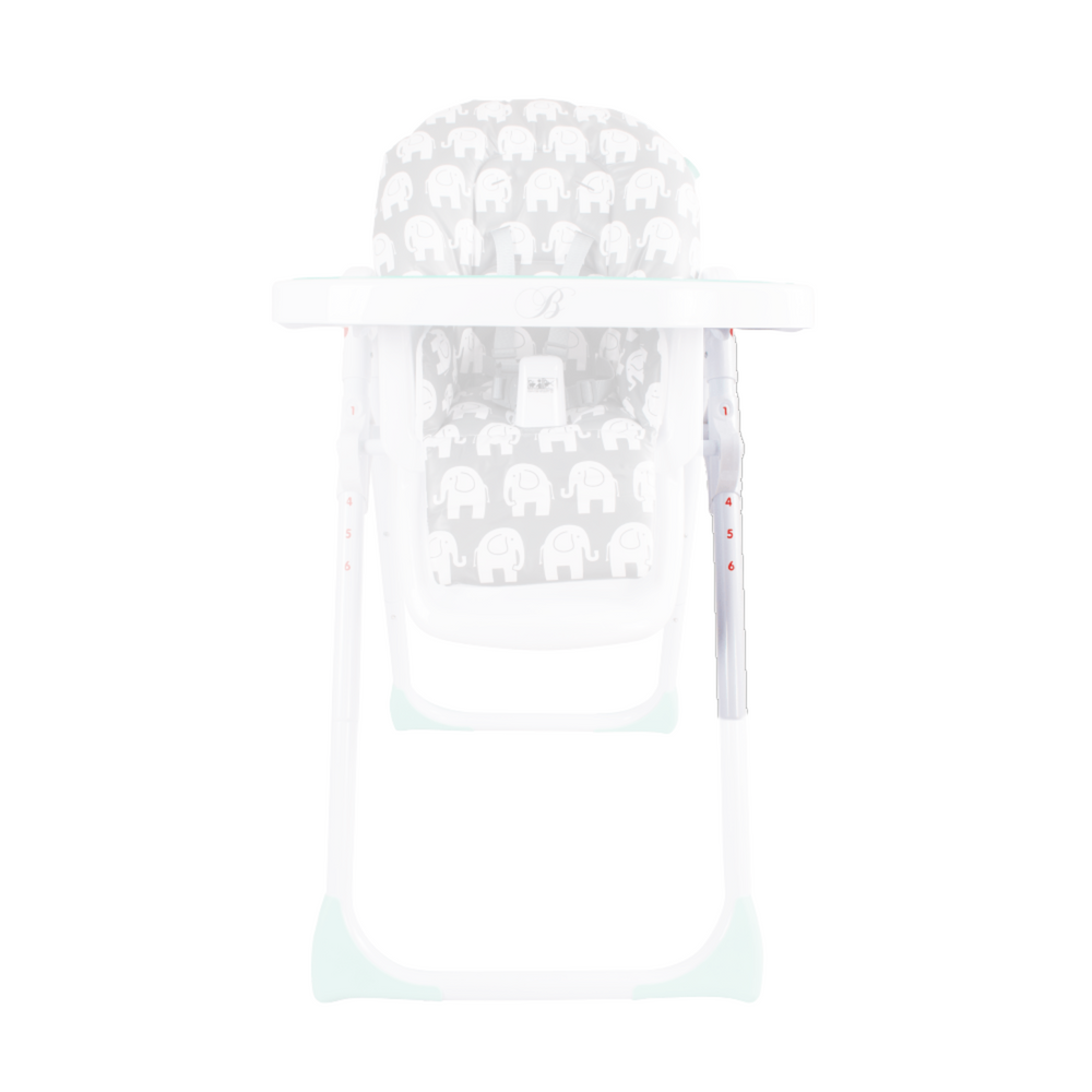 MBHC8 Left Leg - White with Red Numbers