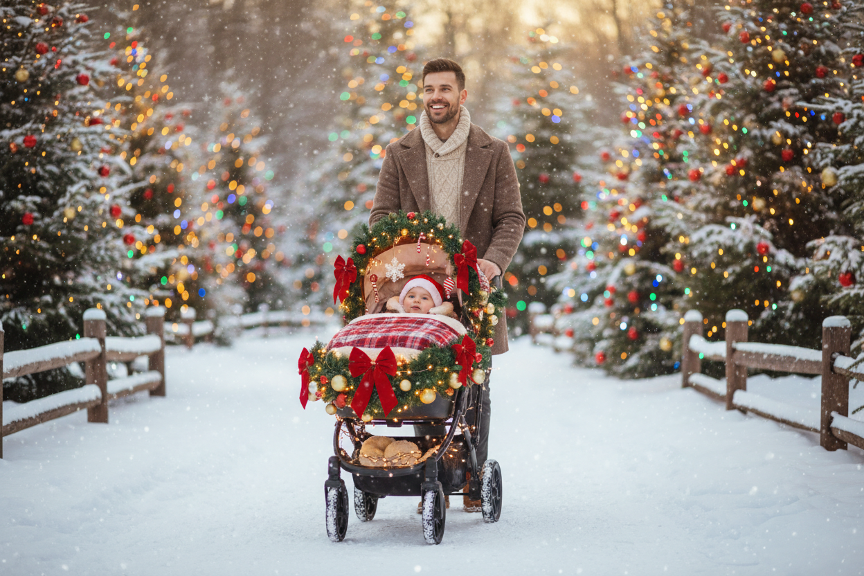 BEBE STROLLER CRESTMAS KIDSS PAPA NWELLL