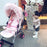 Luxurious pink faux fur pram hood trim - Grade A