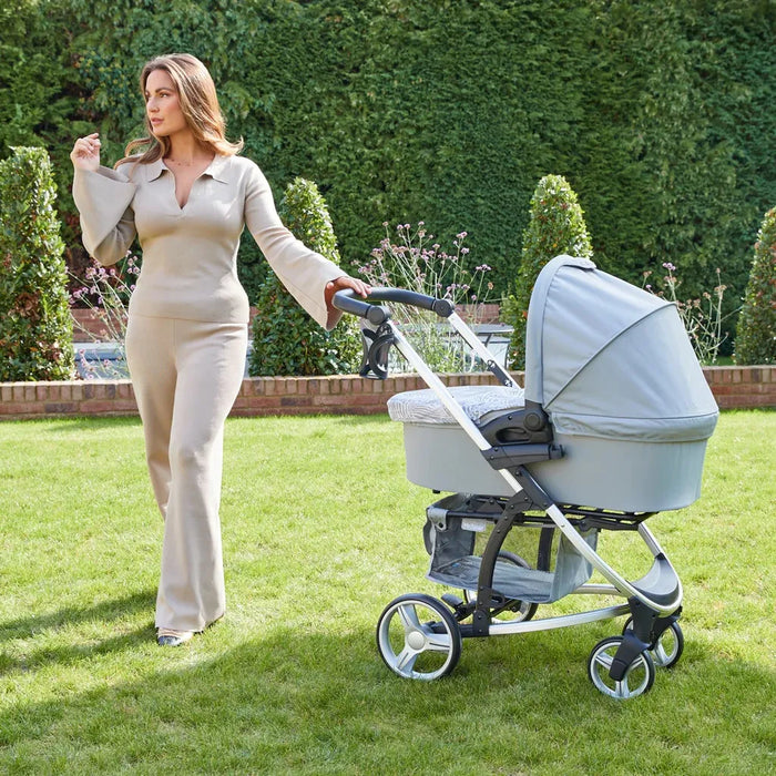 My Babiie MB200i 3-in-1 Travel System with i-Size Car Seat - Samantha Faiers Grey Tropical - Grade C