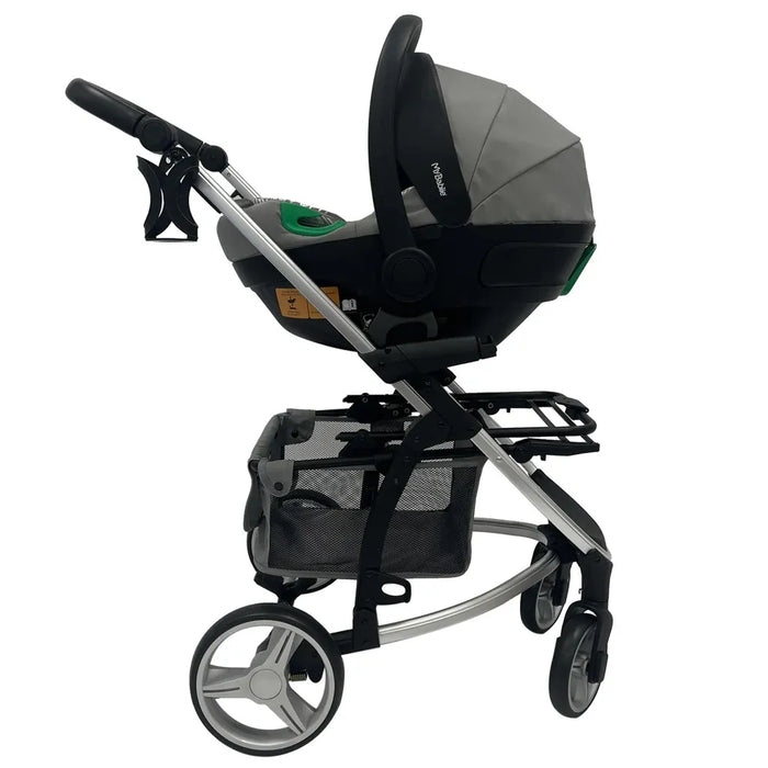 My Babiie MB200i 3-in-1 Travel System with i-Size Car Seat - Samantha Faiers Grey Tropical - Grade C