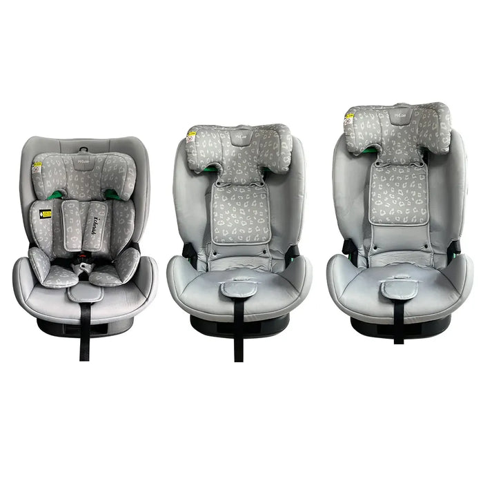 MBCS123 i-Size (76-150cm) Car Seat - Grey Leopard - GRADE A