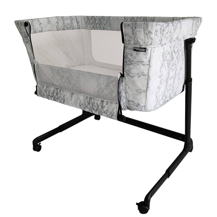 Bedside Closer Crib - Grey Marble - Grade A