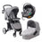 My Babiie MB200i 3-in-1 Travel System with i-Size Car Seat - Samantha Faiers Grey Tropical - Grade C